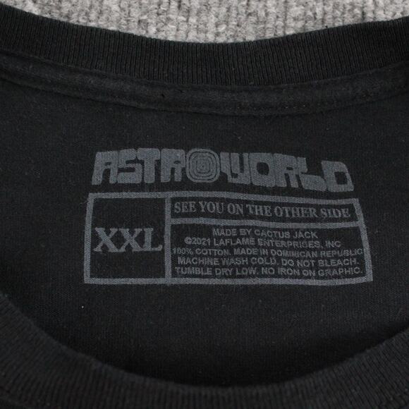 Travis Scott Astroworld Fest Shirt Mens XXL Concert Tee 2021 Graphic Black Music - Picture 3 of 9